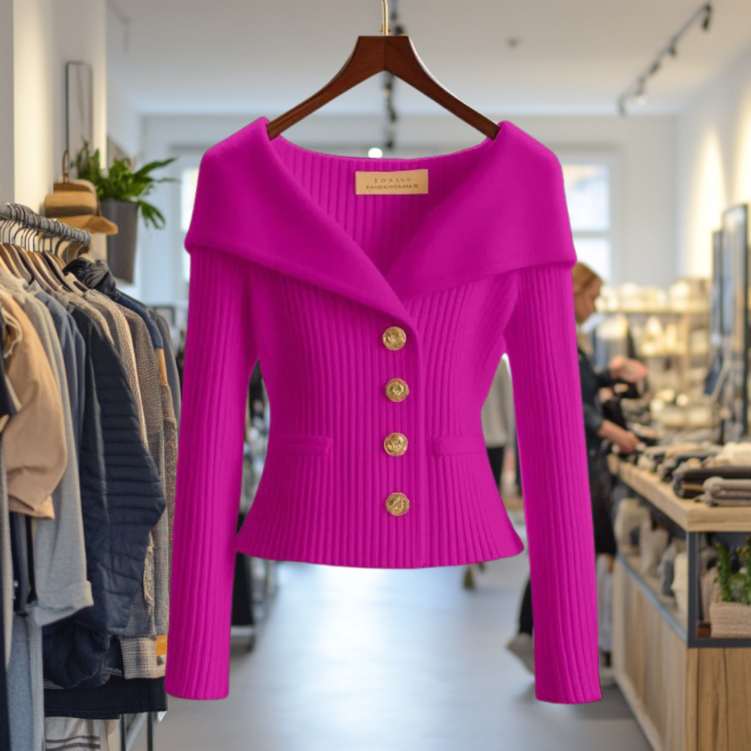Elsa | Cardigan Luxueux à Col Châle