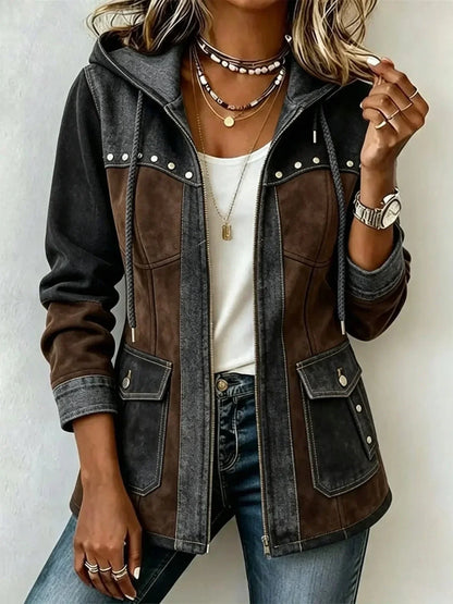 Véronique Gris Anthracite / Marron