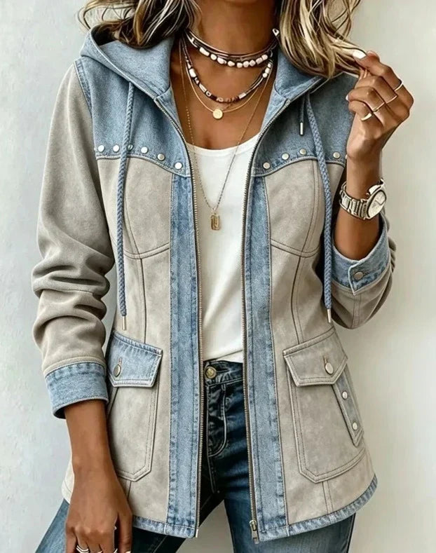 Véronique Gris Perle / Bleu Clair
