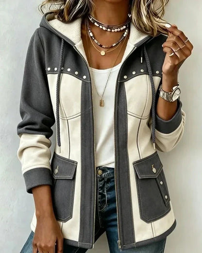 Véronique Gris Anthracite / Écru