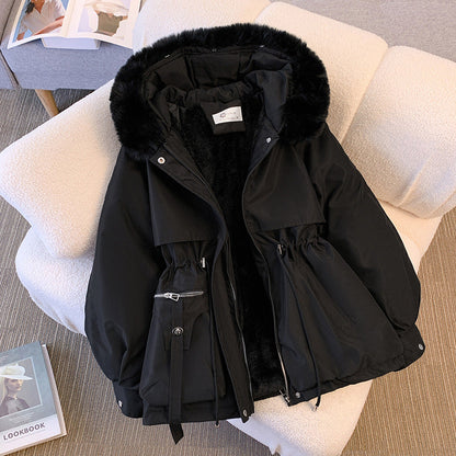 Rosine | Parka Cintrée à Capuche Fourrure