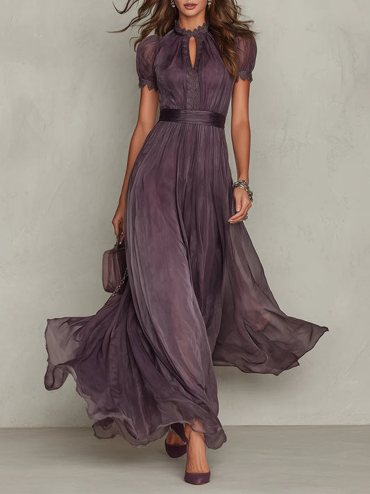 Flavia | Robe Longue en Mousseline Élégante pour Femme