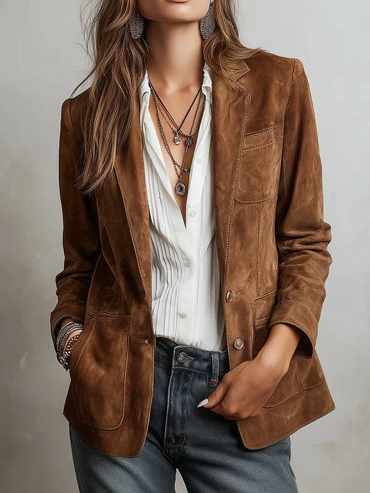 DELPHINE | Blazer vintage marron