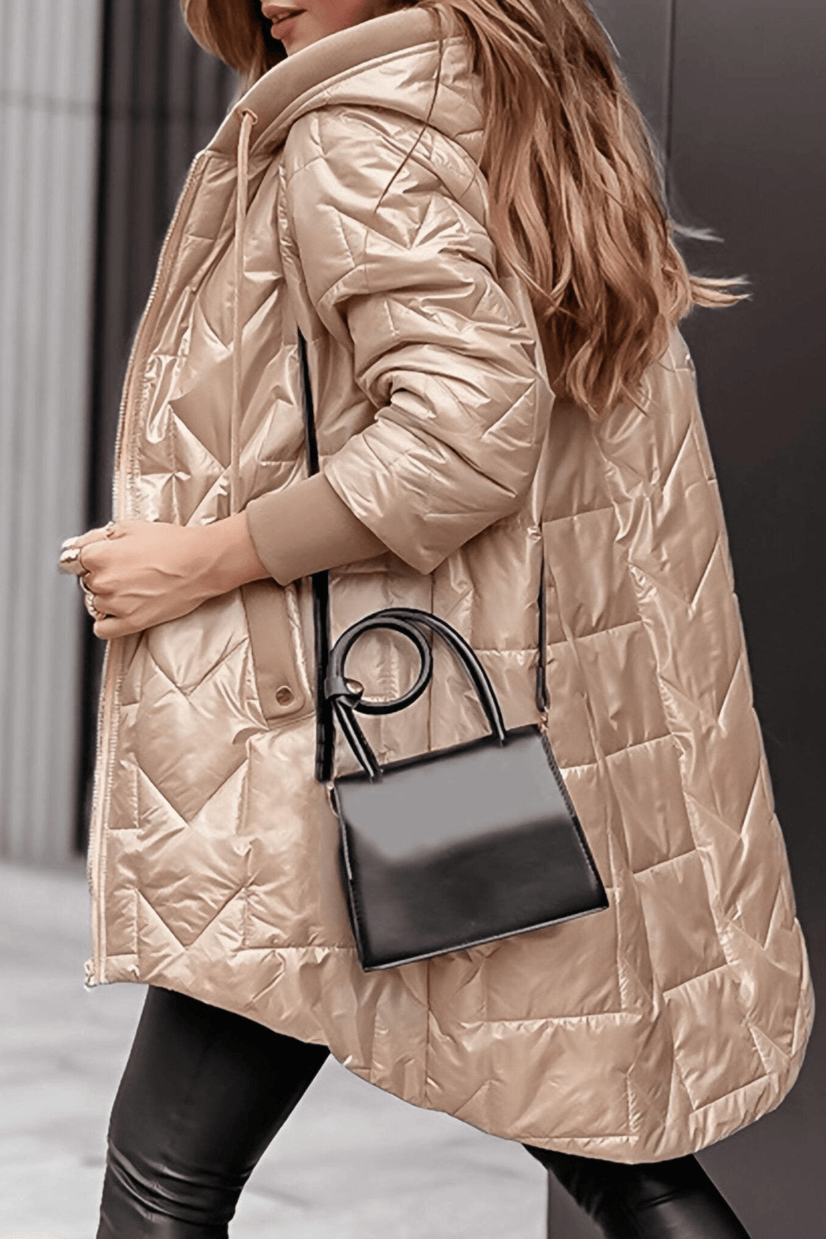 Anaëlle | Manteau Matelassé à Capuche
