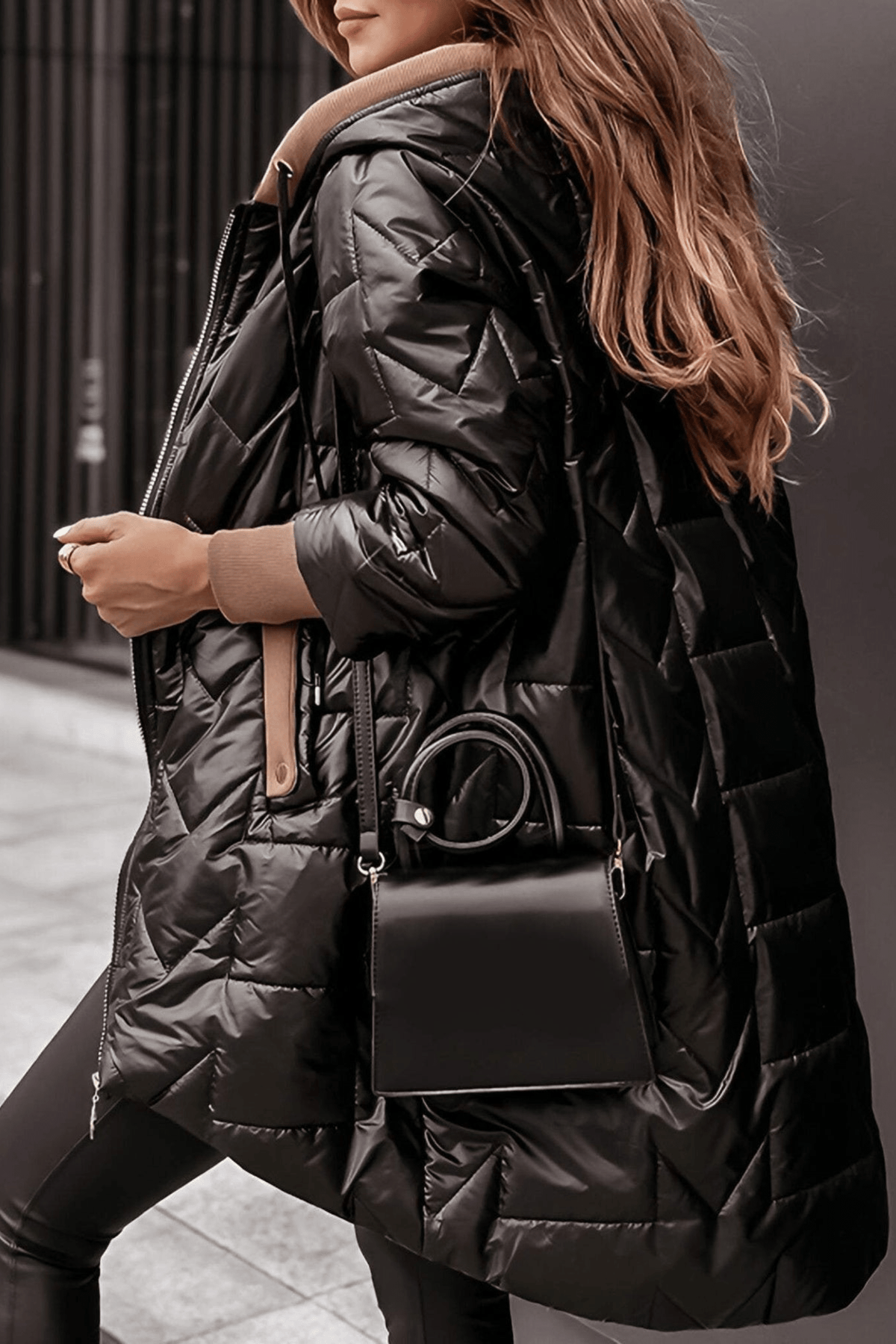 Anaëlle | Manteau Matelassé à Capuche
