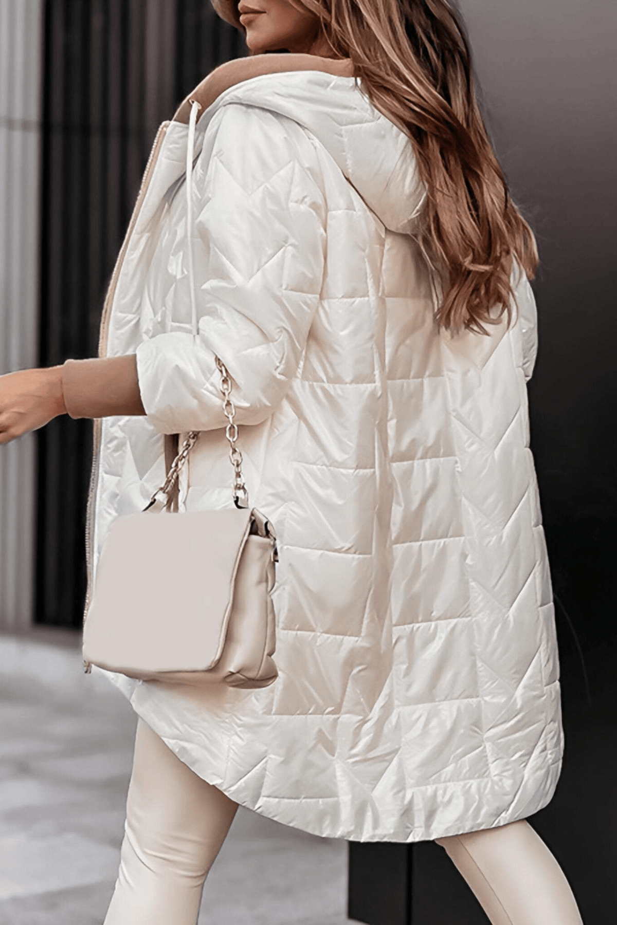 Anaëlle | Manteau Matelassé à Capuche