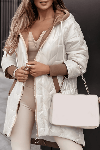 Anaëlle | Manteau Matelassé à Capuche