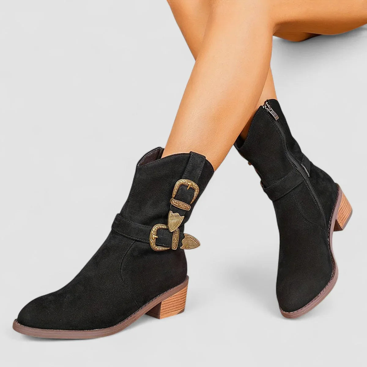 Sigolène | Bottines Western à Boucles