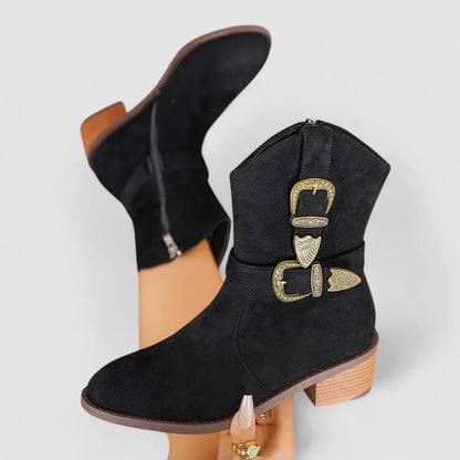 Sigolène | Bottines Western à Boucles