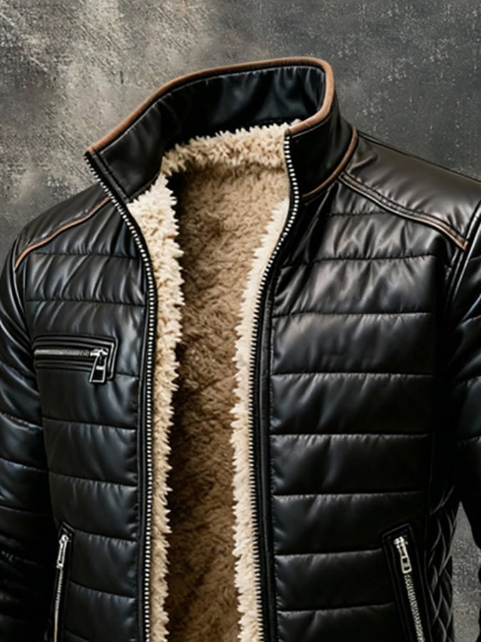 Veste Col Haut Coupe Raffinée
