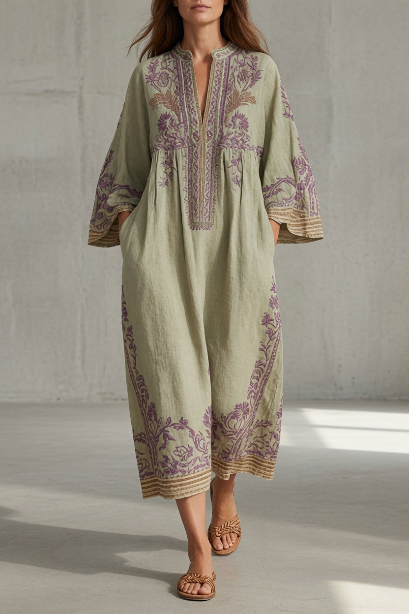 CÉLINE | Robe vintage brodée