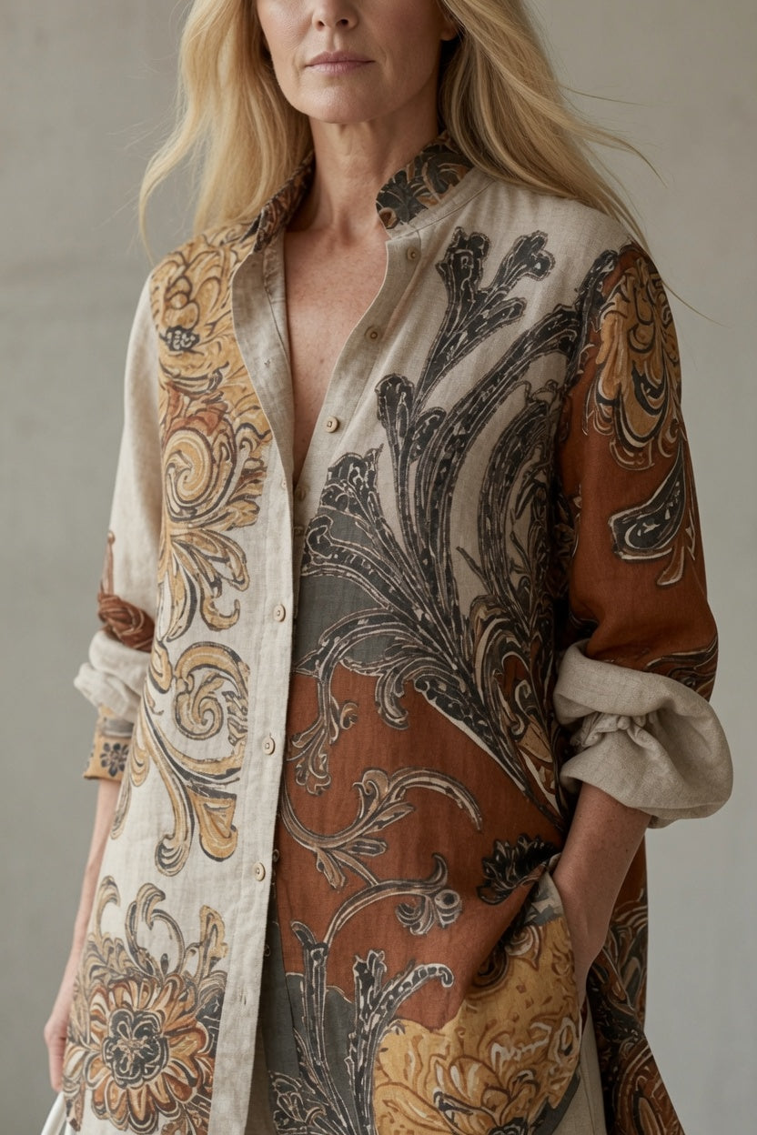 AURORE | Ensemble vintage imprimé