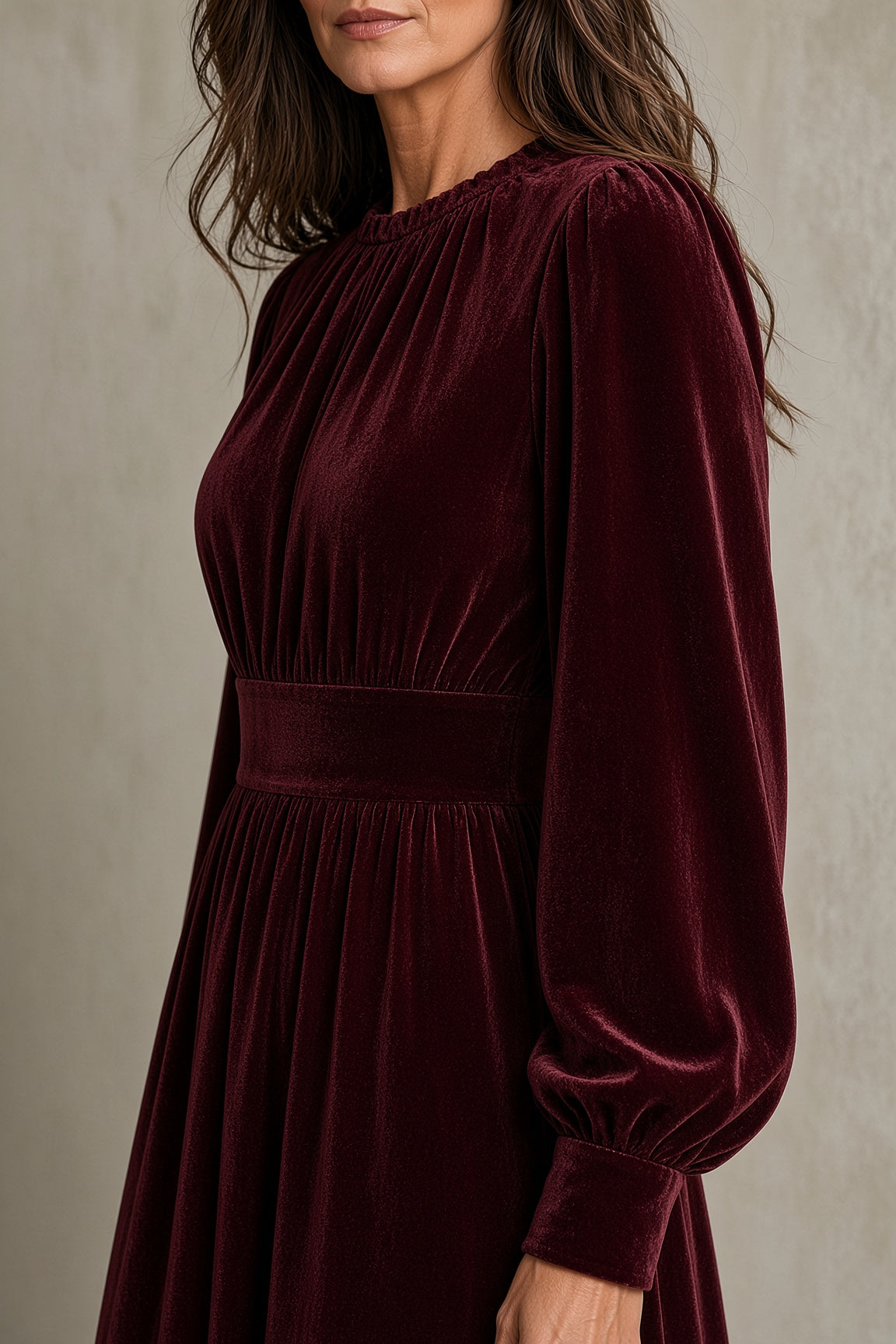 ÉLÉONORE | Robe longue en velours