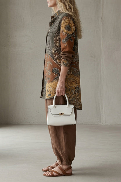 AURORE | Ensemble vintage imprimé
