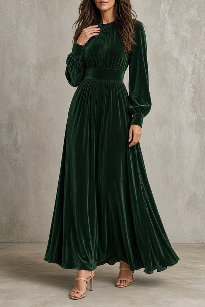ÉLÉONORE | Robe longue en velours