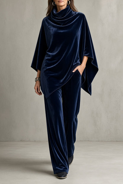 CORALIE | Ensemble en velours drapé