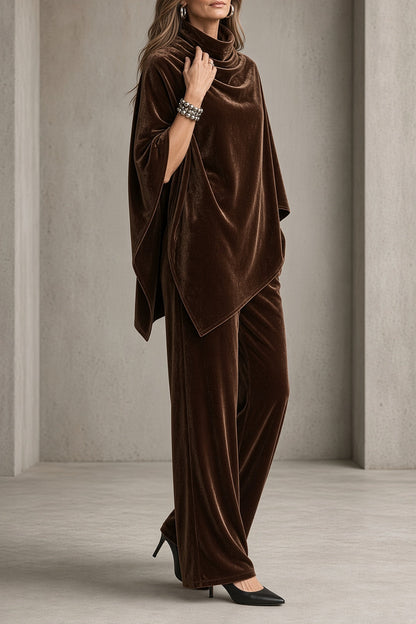 CORALIE | Ensemble en velours drapé