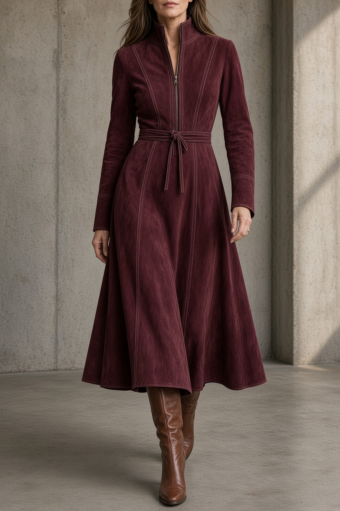 HÉLÈNE | Robe vintage ceinturée