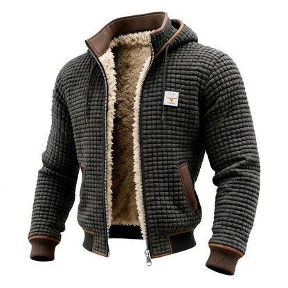 Veste Rétro à Capuche Zippée