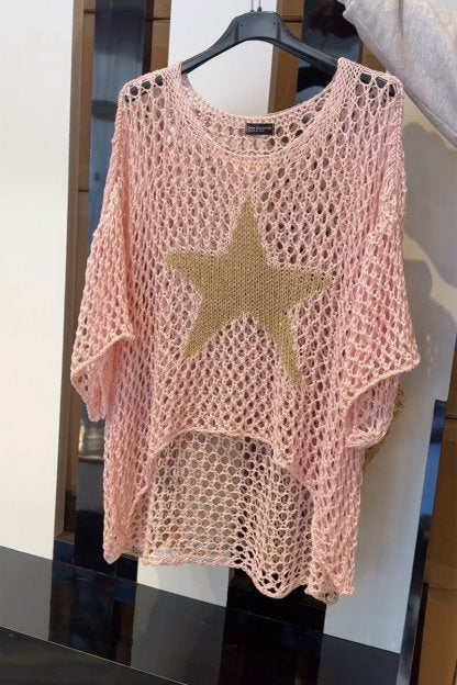 Larissa | Pull Ajouré à Étoile