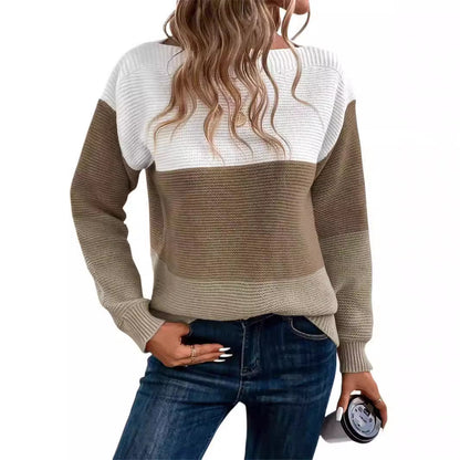Mariette | Pull Bicolore à Manches Longues