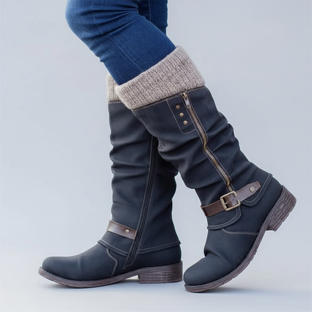Éliane | Bottes Mi-Mollet à Boucle