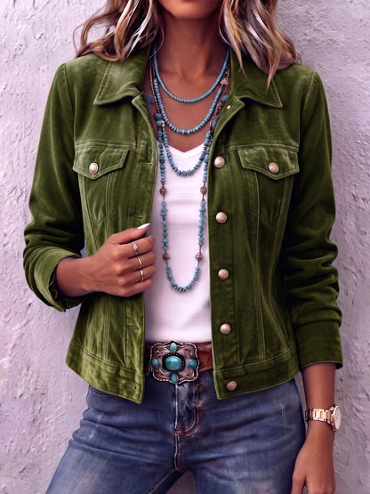 SIMONE | Veste bohème en velours d’inspiration vintage