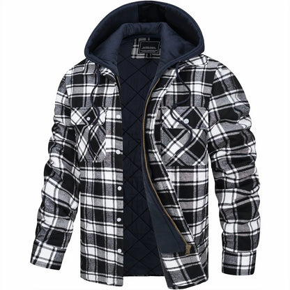 Kevin | Veste à Carreaux Zippée