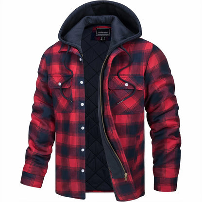 Kevin | Veste à Carreaux Zippée