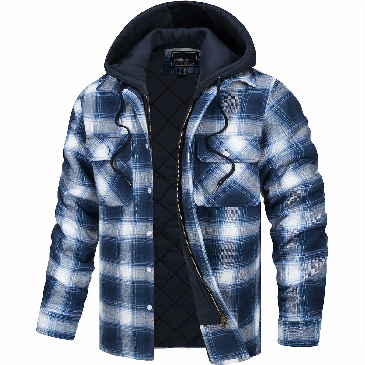 Kevin | Veste à Carreaux Zippée