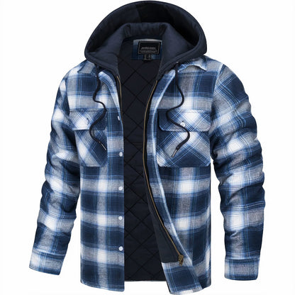 Kevin | Veste à Carreaux Zippée