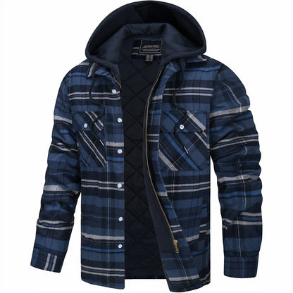 Kevin | Veste à Carreaux Zippée