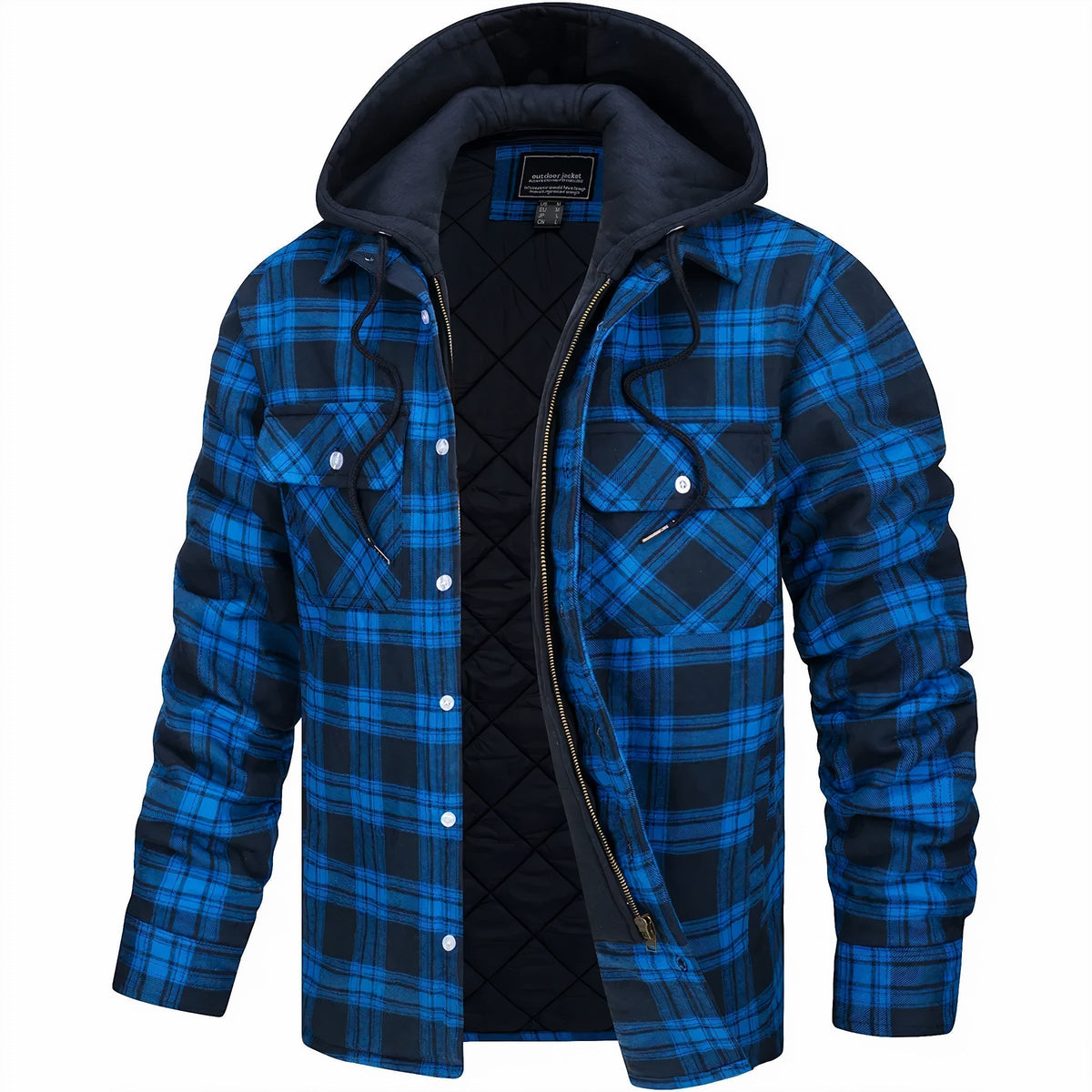 Kevin | Veste à Carreaux Zippée