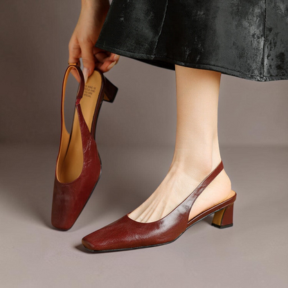 Ersa – Chaussures en Cuir à Bride Arrière – vue 1