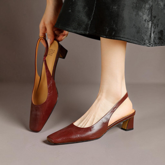 Ersa – Chaussures en Cuir à Bride Arrière – vue 1