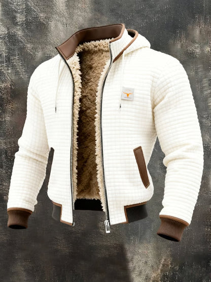Veste Rétro à Capuche Zippée